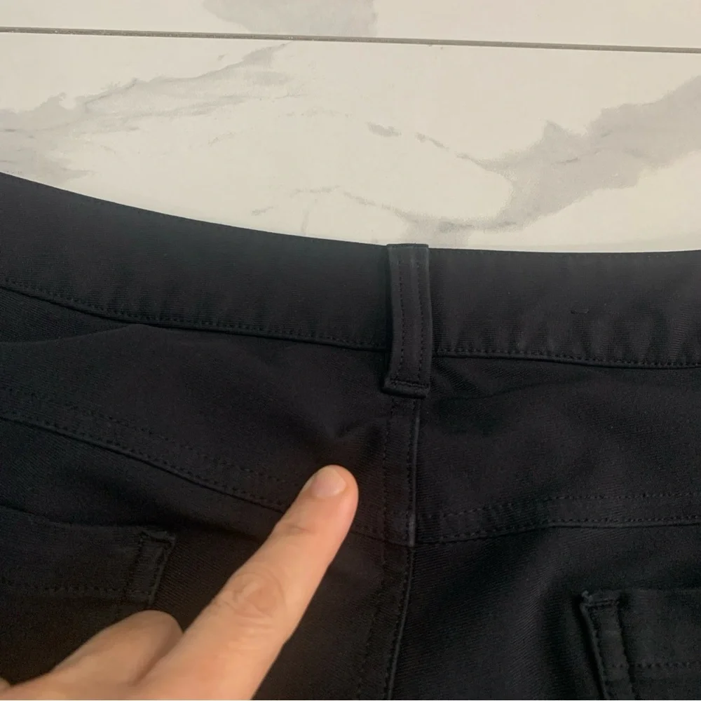 Lululemon ABC Pants Mens 31 x 29 Black Classic Golf Chino Casual Warpstreme